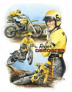 Roger DeCoster portrait - Byron Chaney's Illustration and Design