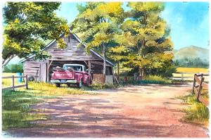Farm Truck painting - Byron Chaney's Illustration and Design