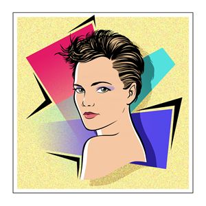 Keri Russell graphic portrait - Byron Chaney's Illustration and Design