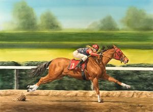 Running the Horse - Byron Chaney's Illustration and Design