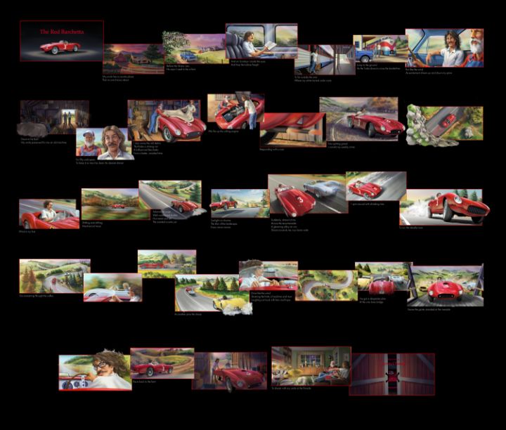 The Red Barchetta Storyboard - Byron Chaney's Illustration and Design
