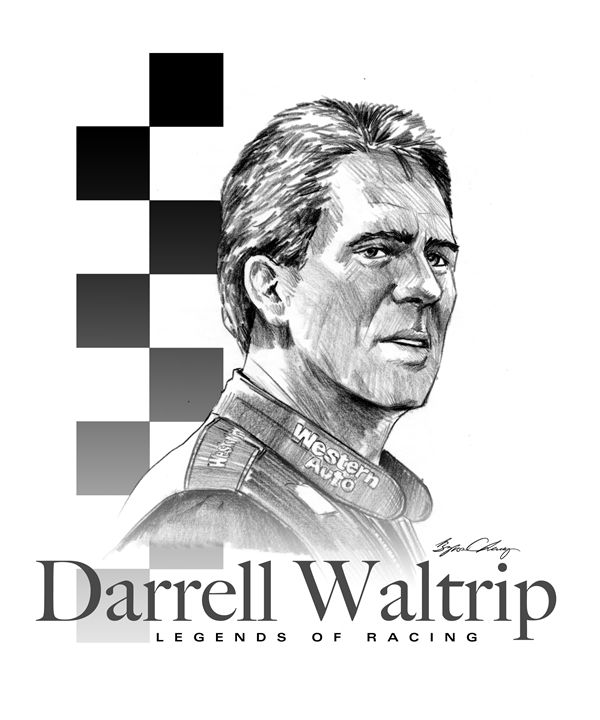 Darrell Waltrip Portrait - Byron Chaney's Illustration and Design