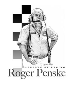 Roger Penske Portrait - Byron Chaney's Illustration and Design