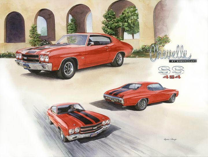 1970 LS6 Chevy Chevelle - Byron Chaney's Illustration and Design