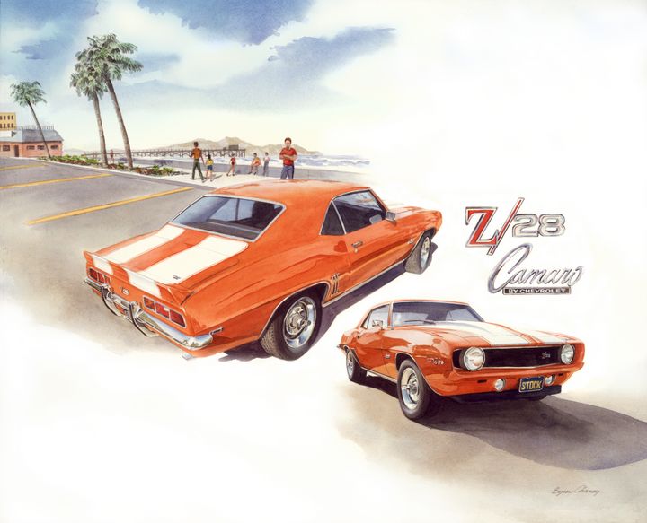 1969 Z/28 Camaro - Byron Chaney's Illustration and Design