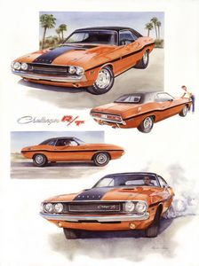 1970 Dodge Challenger RT - Byron Chaney's Illustration and Design