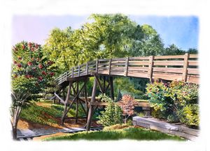 Waxhaw Bridge - Byron Chaney's Illustration and Design