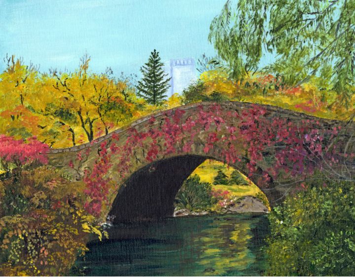 Stone Bridge in Autumn - Vivian Froese
