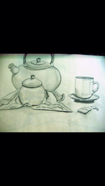 Tea service - Devine artwork