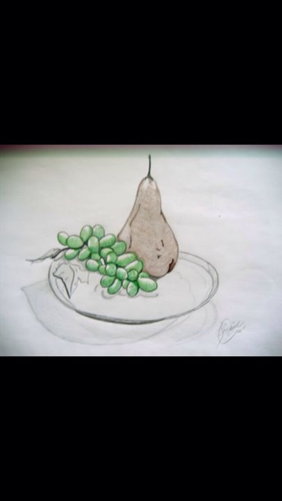 Pear and grapes - Devine artwork