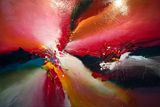 Large abstract painting by Dan Bunea