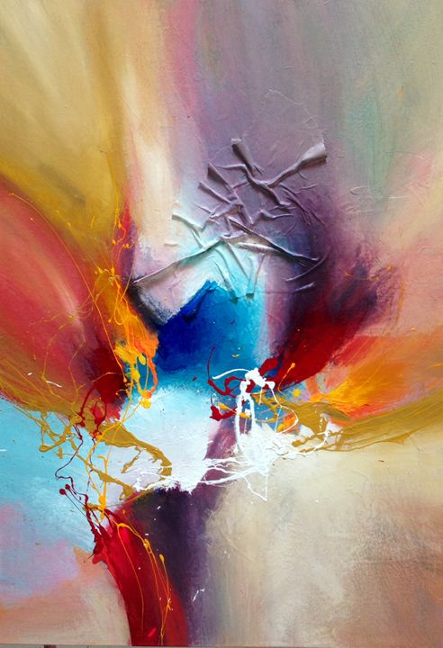 Summertime - Dan Bunea - Large living abstract paintings