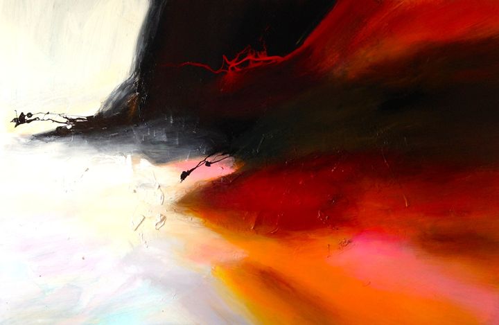 Breaking the monotony - Dan Bunea - Large living abstract paintings