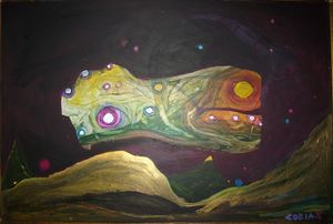 UFO Over the Pyramid of Giza - Nurple Art - Digital Art & AI