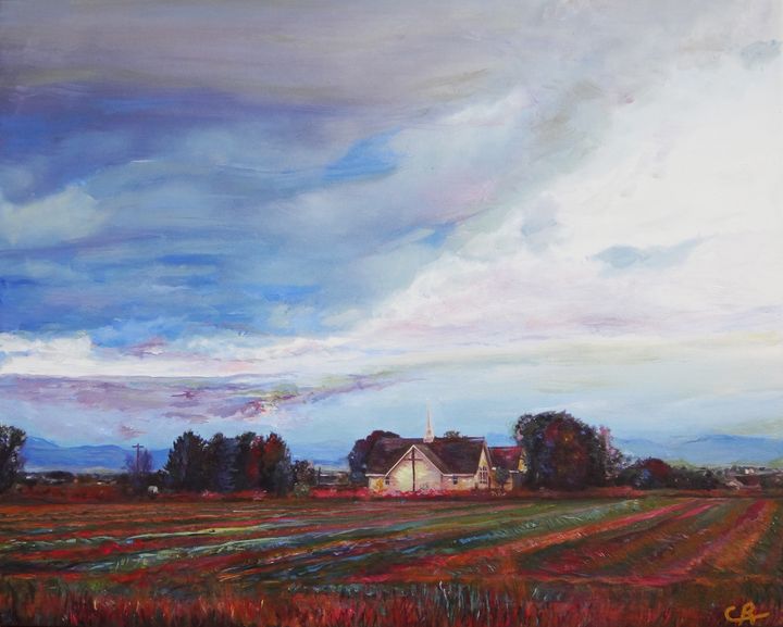 Cowboy Church in Colorado - Chris Rutledge - Paintings & Prints ...