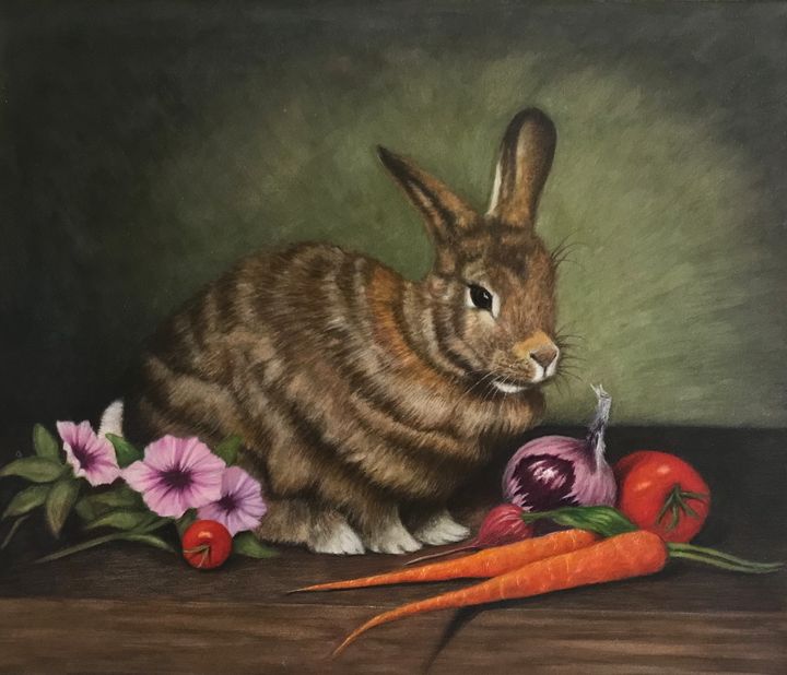 Rabbit still - JakeHunterArt - Paintings & Prints, Still Life, Other Still  Life - ArtPal