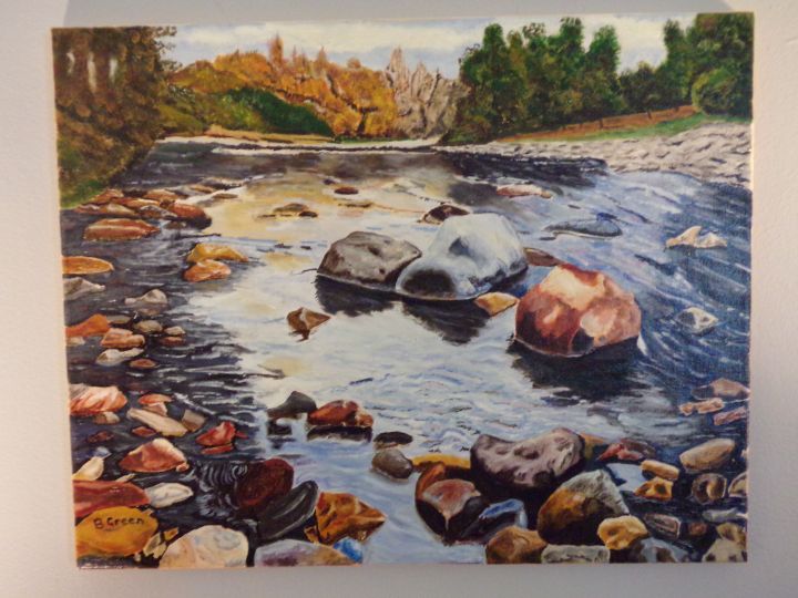 River Rocks - Oil Painting