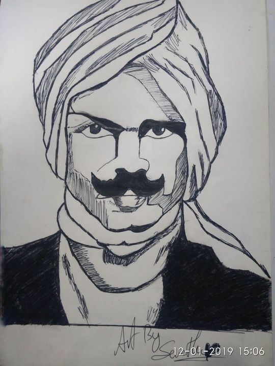 Mahakavi Bharathiyar Canvas Print / Canvas Art by Kisuriya Subbaramanian -  Pixels