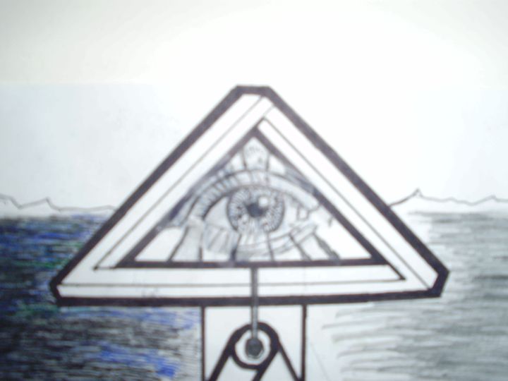 All Seeing Eye Drawing Nathan Drawings Illustration Abstract Geometric Artpal