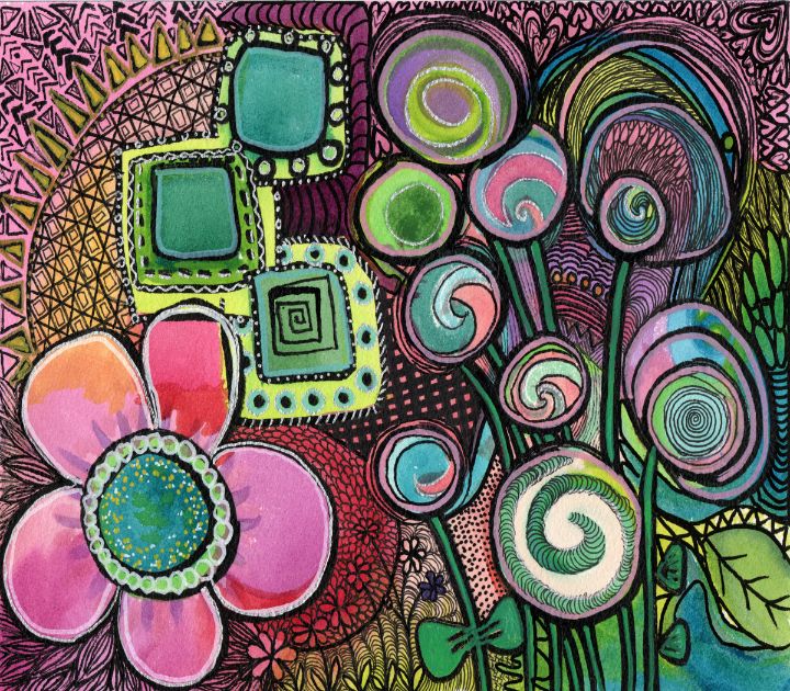 April's Abstract Creations - Paintings & Prints, Drawings & Illustration