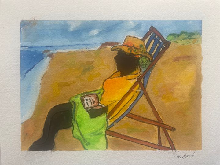 UN RESPIRO Mildred Borras ART Paintings & Prints, People & Figures