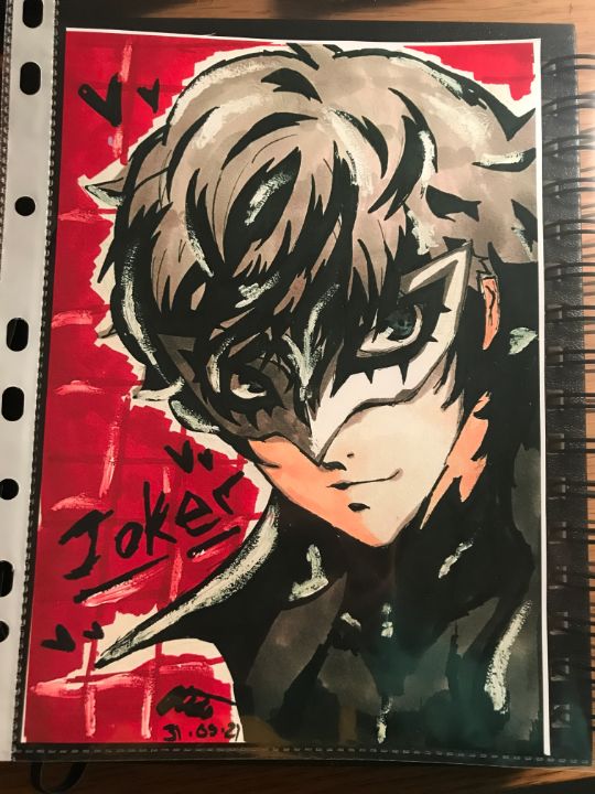 Joker Persona 5 Anime Paint By Numbers - Paint By Numbers