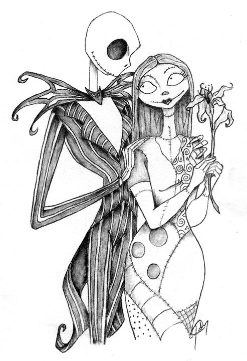 jack and sally jd drawings drawings illustration