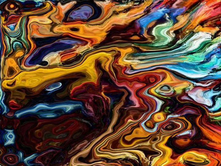 Let The Colors Flow - CreativeSoul - Digital Art, Abstract, Color - ArtPal