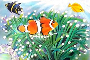 Clown Fish & Yellow Tang Painting