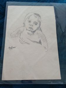 a child's love drawing signed