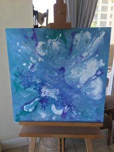 Turquoise Dreams Painting Signed