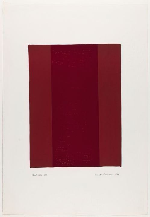 Canto XVIII - Barnett Newman - Paintings & Prints, Abstract, Color
