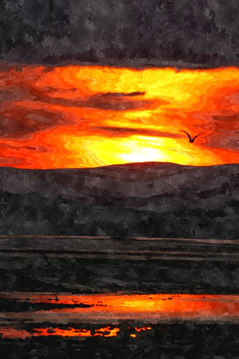 Sunset Landscape - Rogue Art