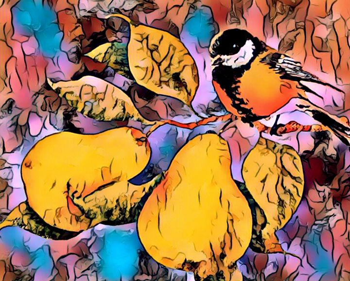 Bird in Pear Tree - Rogue Art