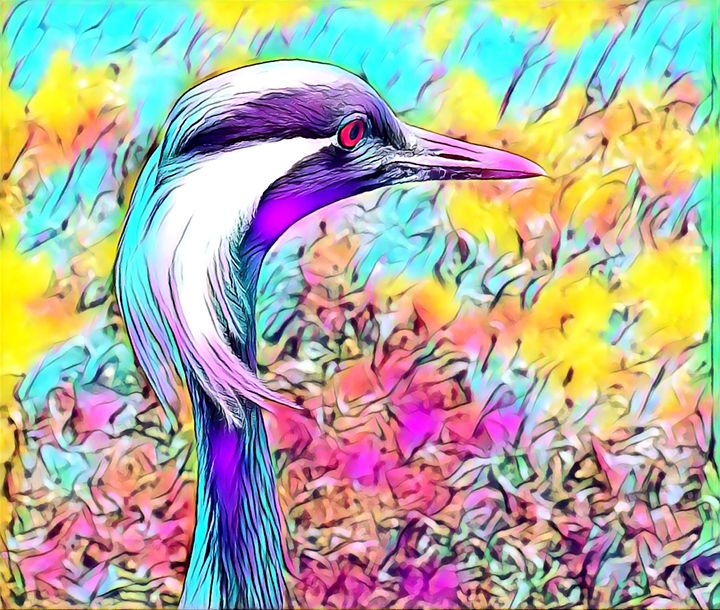 Colorful Crane - Rogue Art