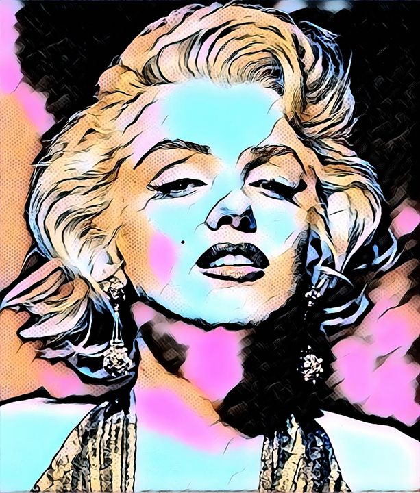 Marilyn Monroe Modern Pop Art - Rogue Art