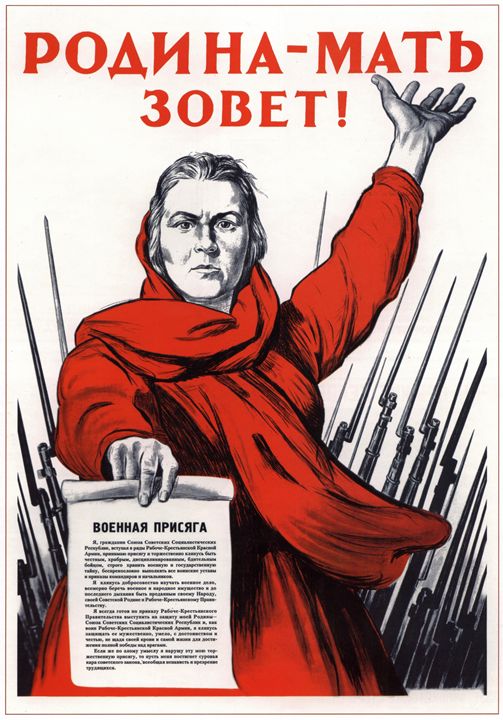 The Motherland Calls - Soviet Art