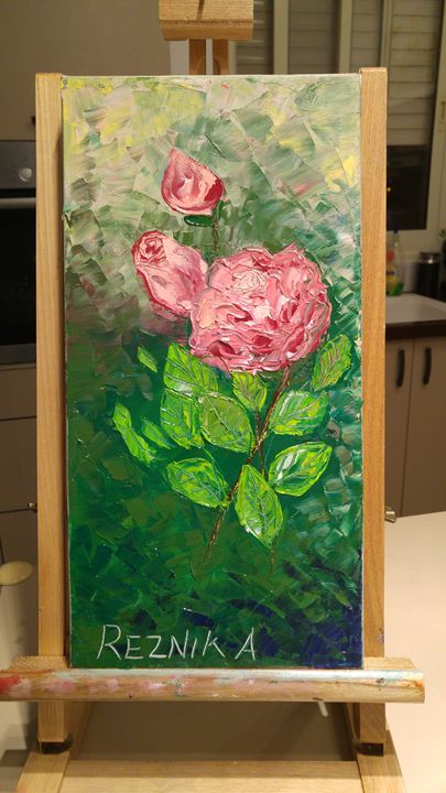 Rose - Anna Reznik Art - Paintings & Prints, Flowers, Plants, & Trees,  Flowers, Flowers I-Z, Roses - ArtPal