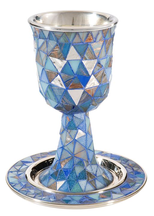 The Dan KIddush Cup Sofika Crafts & Other Art, Mosaics ArtPal