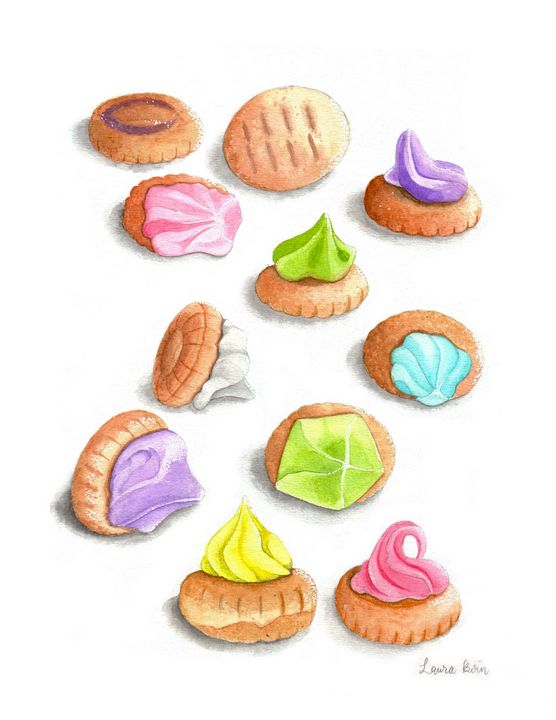 Icegems in watercolor - I Art Food