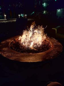 Flames in a Fire pit