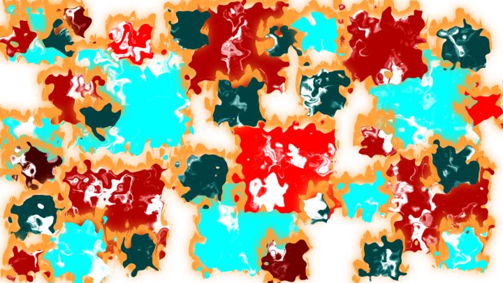 Cool fire - Rainbow - Digital Art & AI, Abstract, Irregular Forms - ArtPal