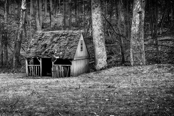 Broken-Down Shack In Black And White - James DeFazio Photography ...