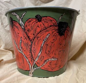 Halloween Candy Bucket - Camelbee Hand Painted Designs