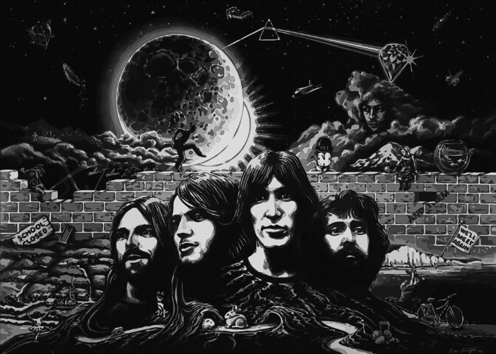 Wall Art Pink Floyd Music Band - BitchArt - Paintings & Prints, People &  Figures, Celebrity, Musicians - ArtPal