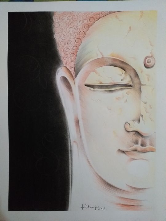 The Seven Colours Beautiful Colorful Blessing Buddha Painting (With Frame)  (24 By 36 Inches) : Amazon.in: Home & Kitchen