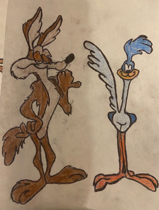 Wiley coyote and road runner - Gregg h Carver