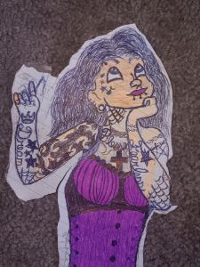 punk disney princesses drawings