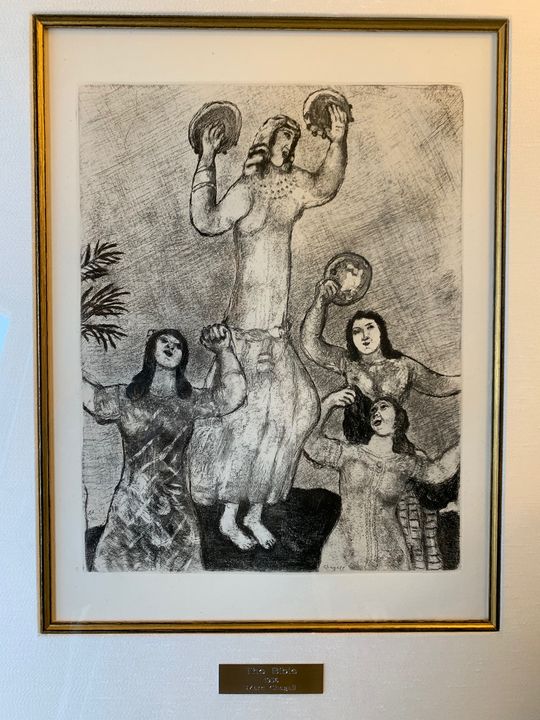 Danse de Marie Soeur de Moise - Chagall Prints (The Bible Series 1956)