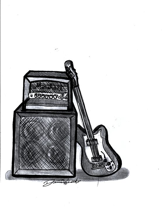 guitar amp sketch